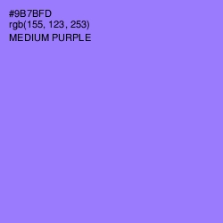 #9B7BFD - Medium Purple Color Image