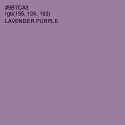 #9B7CA3 - Lavender Purple Color Image