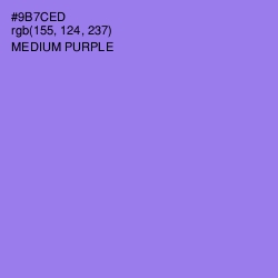 #9B7CED - Medium Purple Color Image