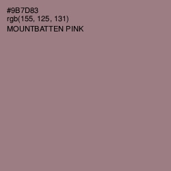 #9B7D83 - Mountbatten Pink Color Image