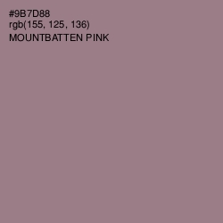 #9B7D88 - Mountbatten Pink Color Image