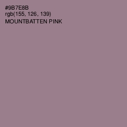 #9B7E8B - Mountbatten Pink Color Image