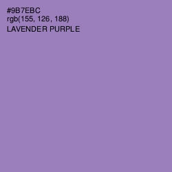 #9B7EBC - Lavender Purple Color Image