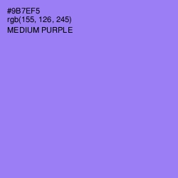 #9B7EF5 - Medium Purple Color Image