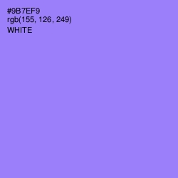 #9B7EF9 - Medium Purple Color Image