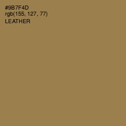 #9B7F4D - Leather Color Image