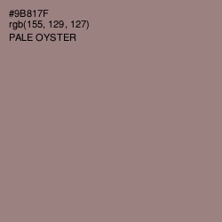 #9B817F - Pale Oyster Color Image