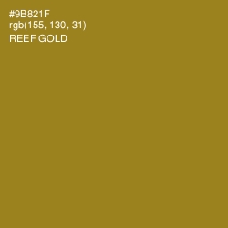 #9B821F - Reef Gold Color Image