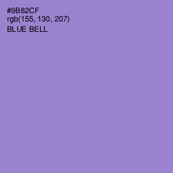 #9B82CF - Blue Bell Color Image