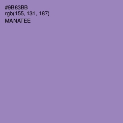 #9B83BB - Manatee Color Image