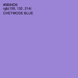 #9B84D6 - Chetwode Blue Color Image