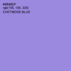 #9B88DF - Chetwode Blue Color Image