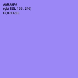 #9B88F6 - Portage Color Image