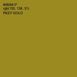 #9B8A1F - Reef Gold Color Image