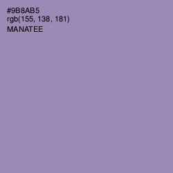 #9B8AB5 - Manatee Color Image