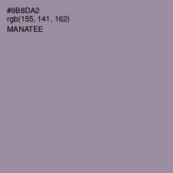 #9B8DA2 - Manatee Color Image