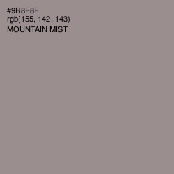 #9B8E8F - Mountain Mist Color Image