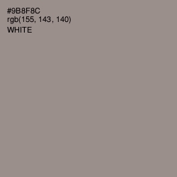 #9B8F8C - Mountain Mist Color Image