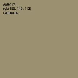 #9B9171 - Gurkha Color Image