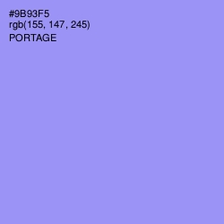 #9B93F5 - Portage Color Image
