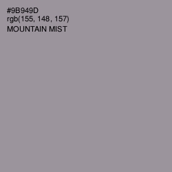 #9B949D - Mountain Mist Color Image