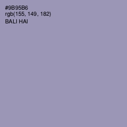 #9B95B6 - Bali Hai Color Image