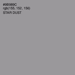#9B989C - Star Dust Color Image