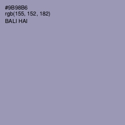 #9B98B6 - Bali Hai Color Image