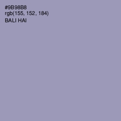 #9B98B8 - Bali Hai Color Image