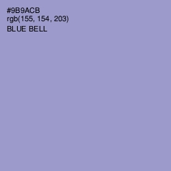 #9B9ACB - Blue Bell Color Image