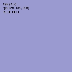 #9B9AD0 - Blue Bell Color Image