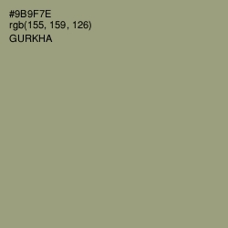 #9B9F7E - Gurkha Color Image