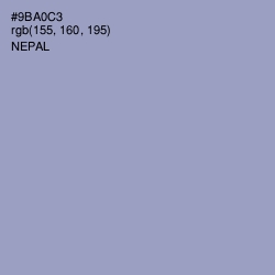 #9BA0C3 - Nepal Color Image