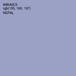 #9BA0C5 - Nepal Color Image