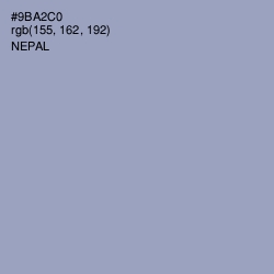 #9BA2C0 - Nepal Color Image