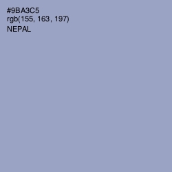 #9BA3C5 - Nepal Color Image