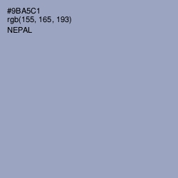 #9BA5C1 - Nepal Color Image