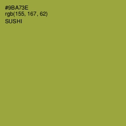 #9BA73E - Sushi Color Image