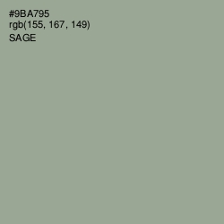 #9BA795 - Sage Color Image