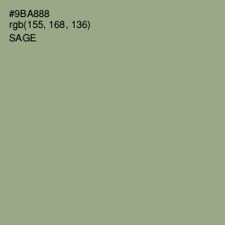 #9BA888 - Sage Color Image