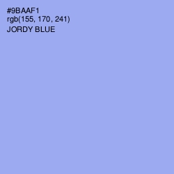 #9BAAF1 - Jordy Blue Color Image