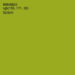 #9BAB20 - Sushi Color Image