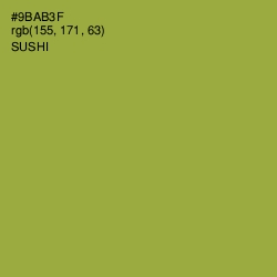 #9BAB3F - Sushi Color Image
