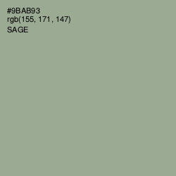 #9BAB93 - Sage Color Image