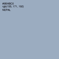 #9BABC0 - Nepal Color Image