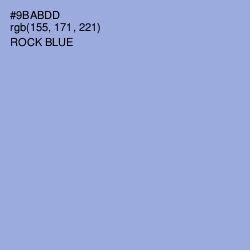 #9BABDD - Rock Blue Color Image