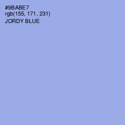 #9BABE7 - Jordy Blue Color Image