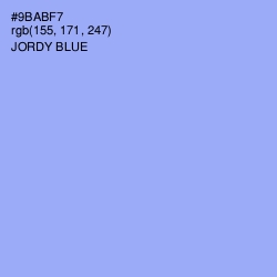 #9BABF7 - Jordy Blue Color Image