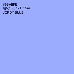 #9BABFE - Jordy Blue Color Image