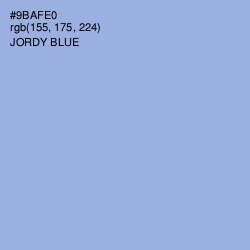 #9BAFE0 - Jordy Blue Color Image